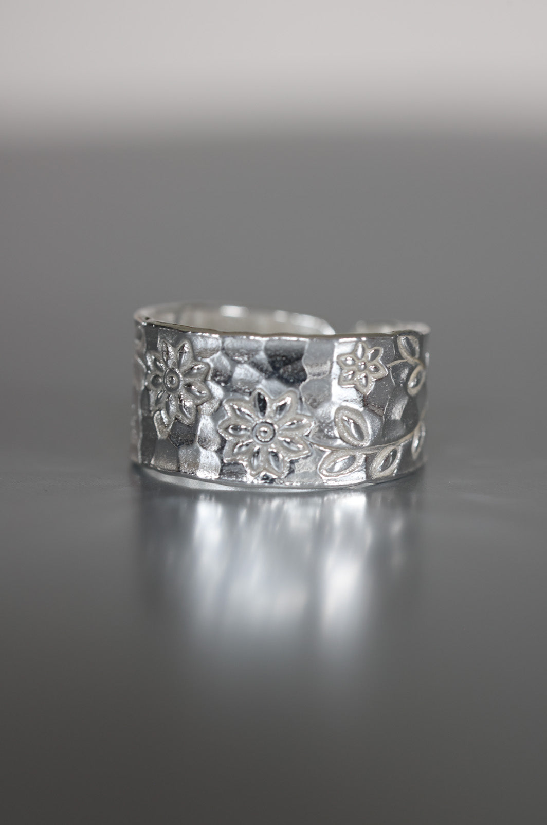 Sterling Silver Tiare Cuff Ring
