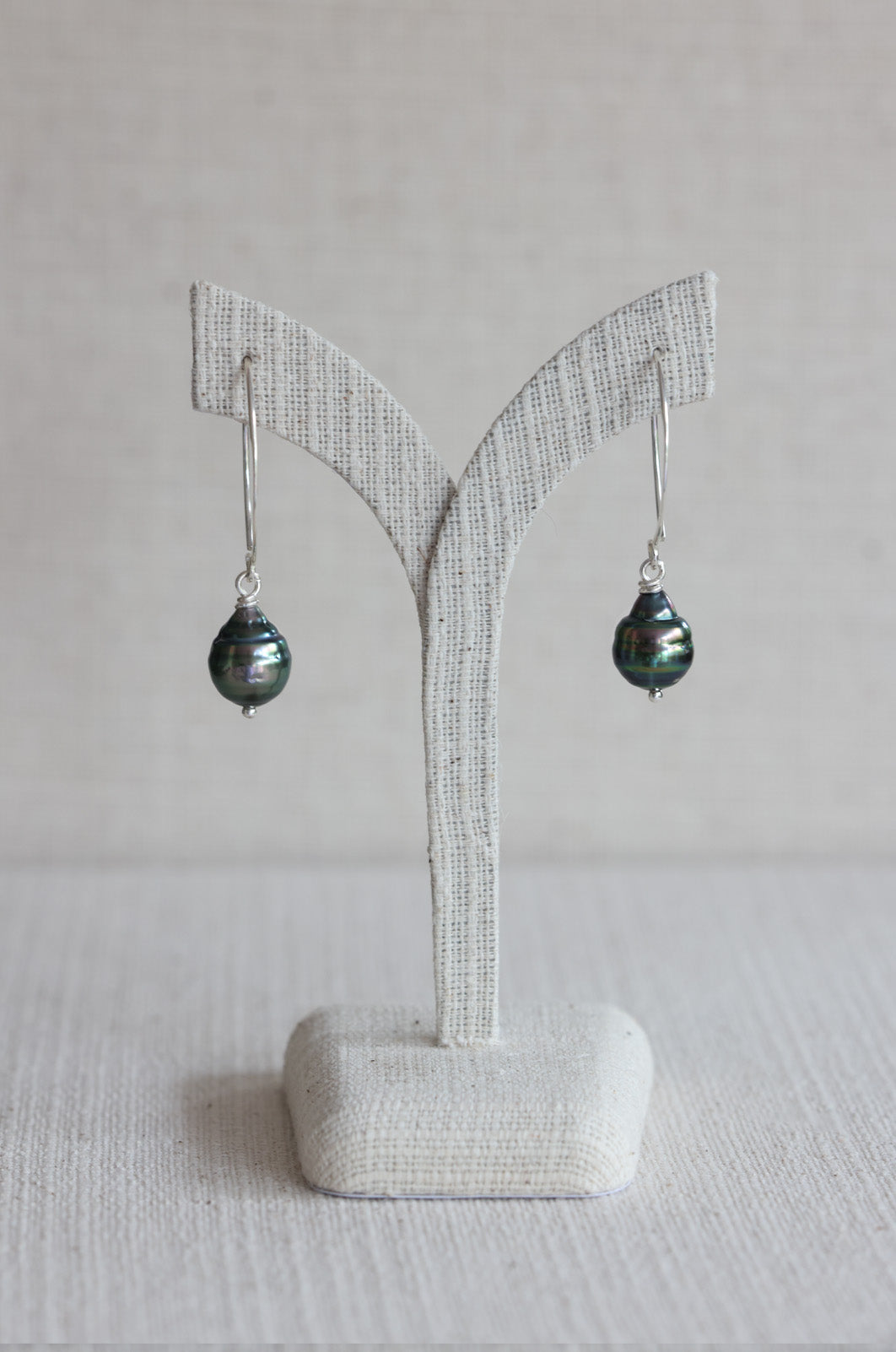 Tahitian Pearl Drop Earrings (11mm)