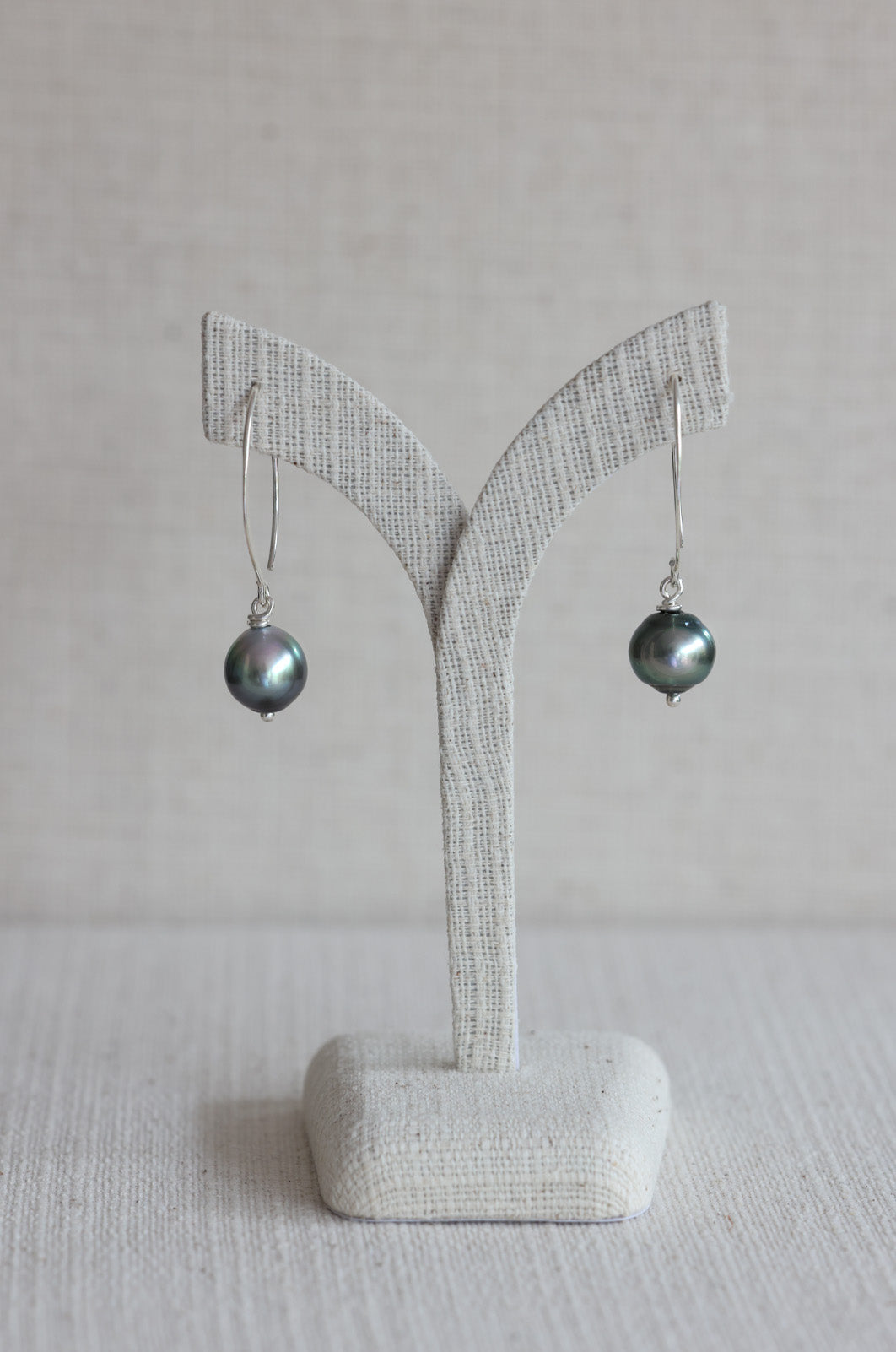 Tahitian Pearl Drop Earrings (10mm)