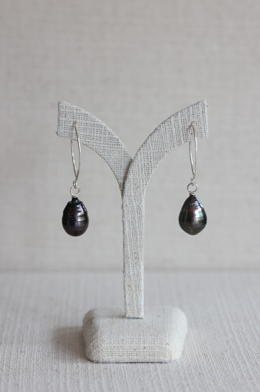 Large Tahitian Pearl Drop Earrings (16mm)