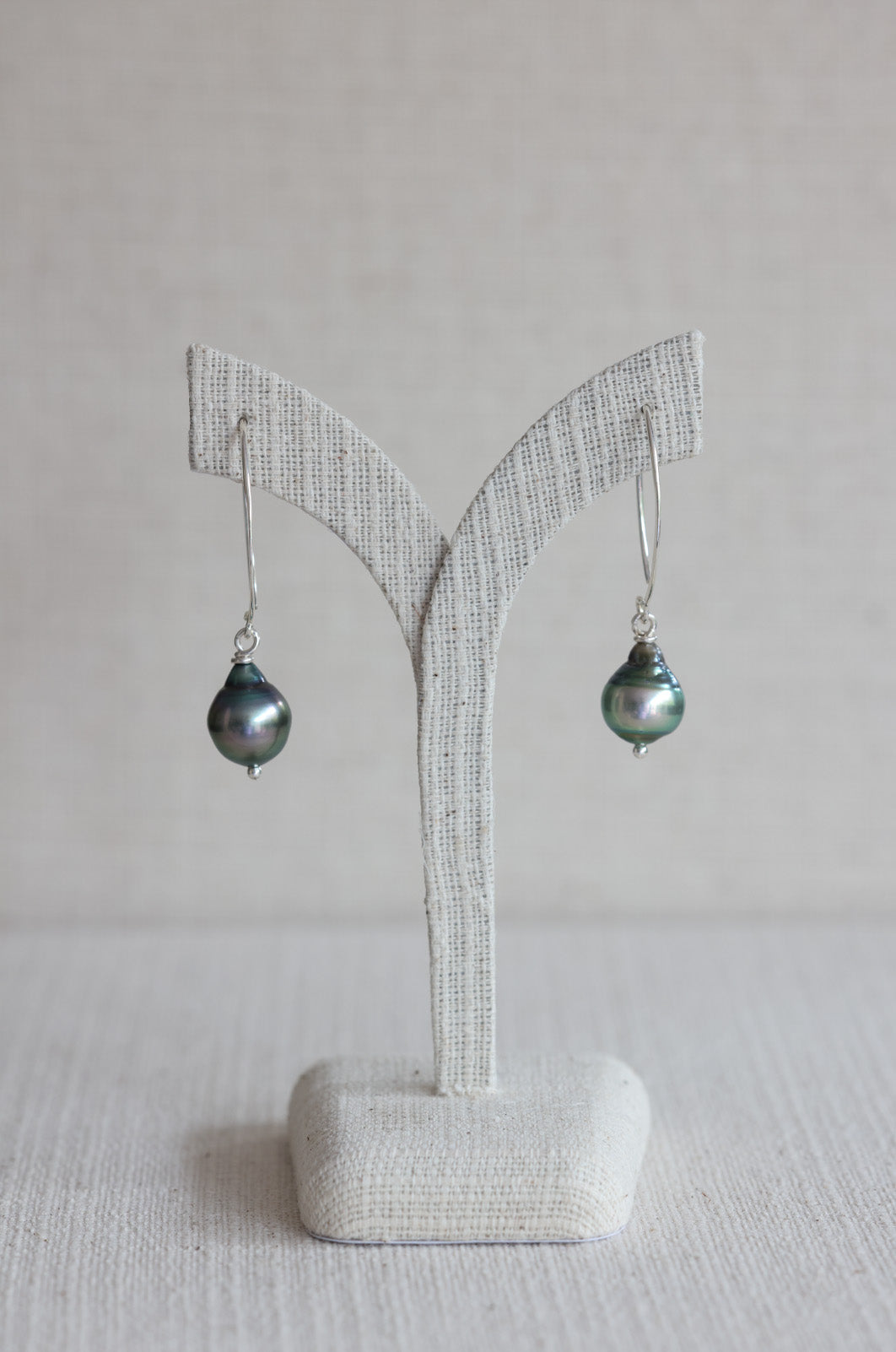 Tahitian Pearl Drop Earrings (12mm)