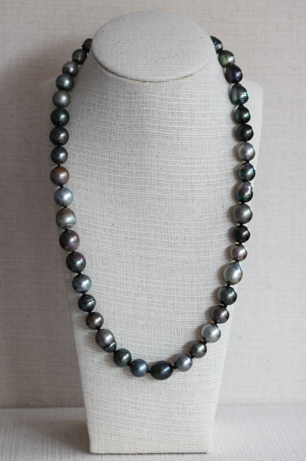 Baroque Multi-Colour Tahitian Pearl Necklace (13mm to 15mm)