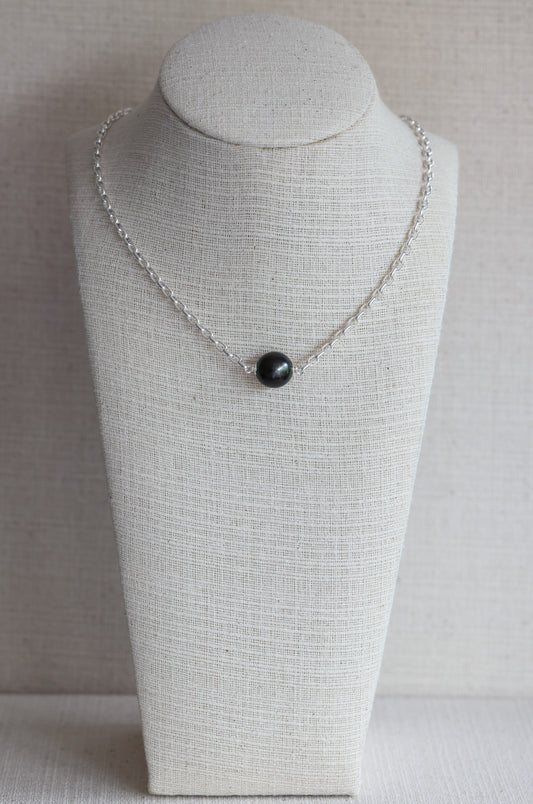 Tahitian Pearl Pendant On Italian Chain (12.5mm)