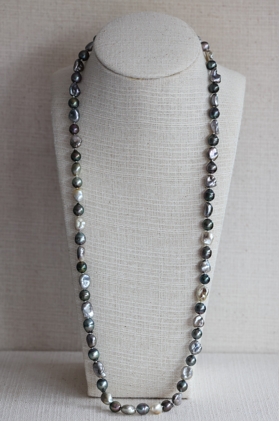 Tahitian Keshi Pearl Necklace (8mm - 12mm)