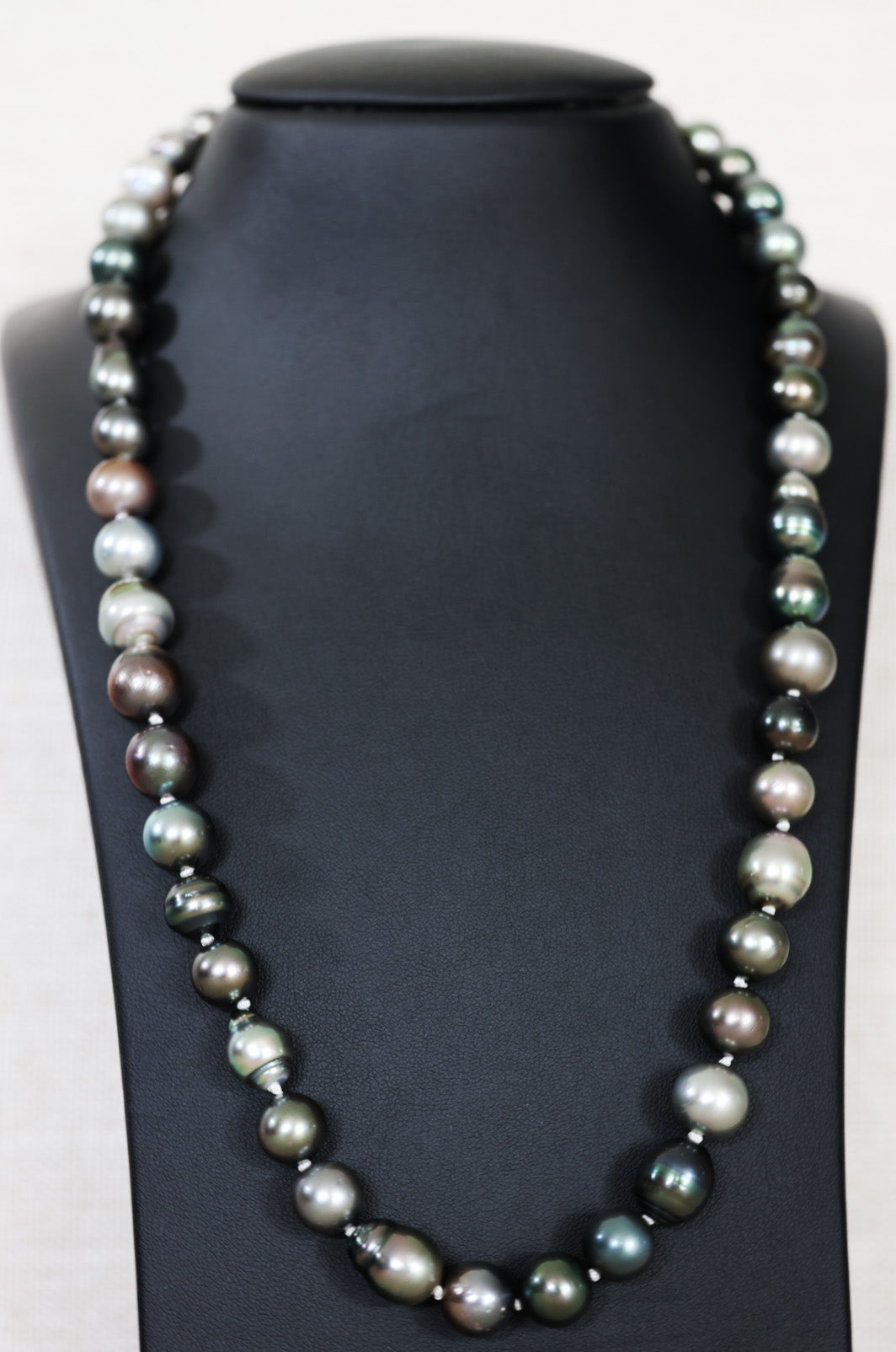 18-Inch Baroque Tahitian Pearl Necklace, 14K White Gold