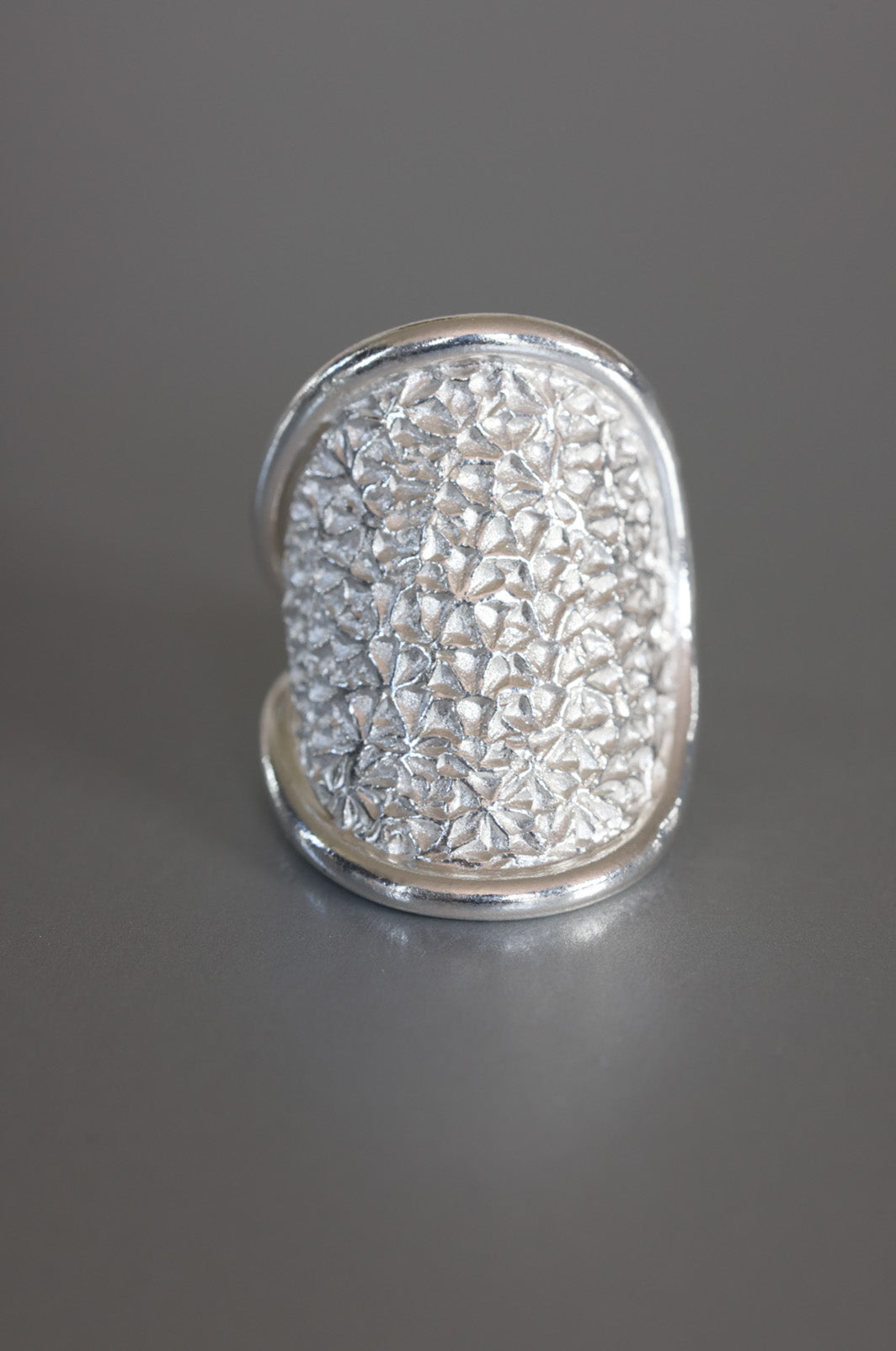 Sterling Silver Coral Ring