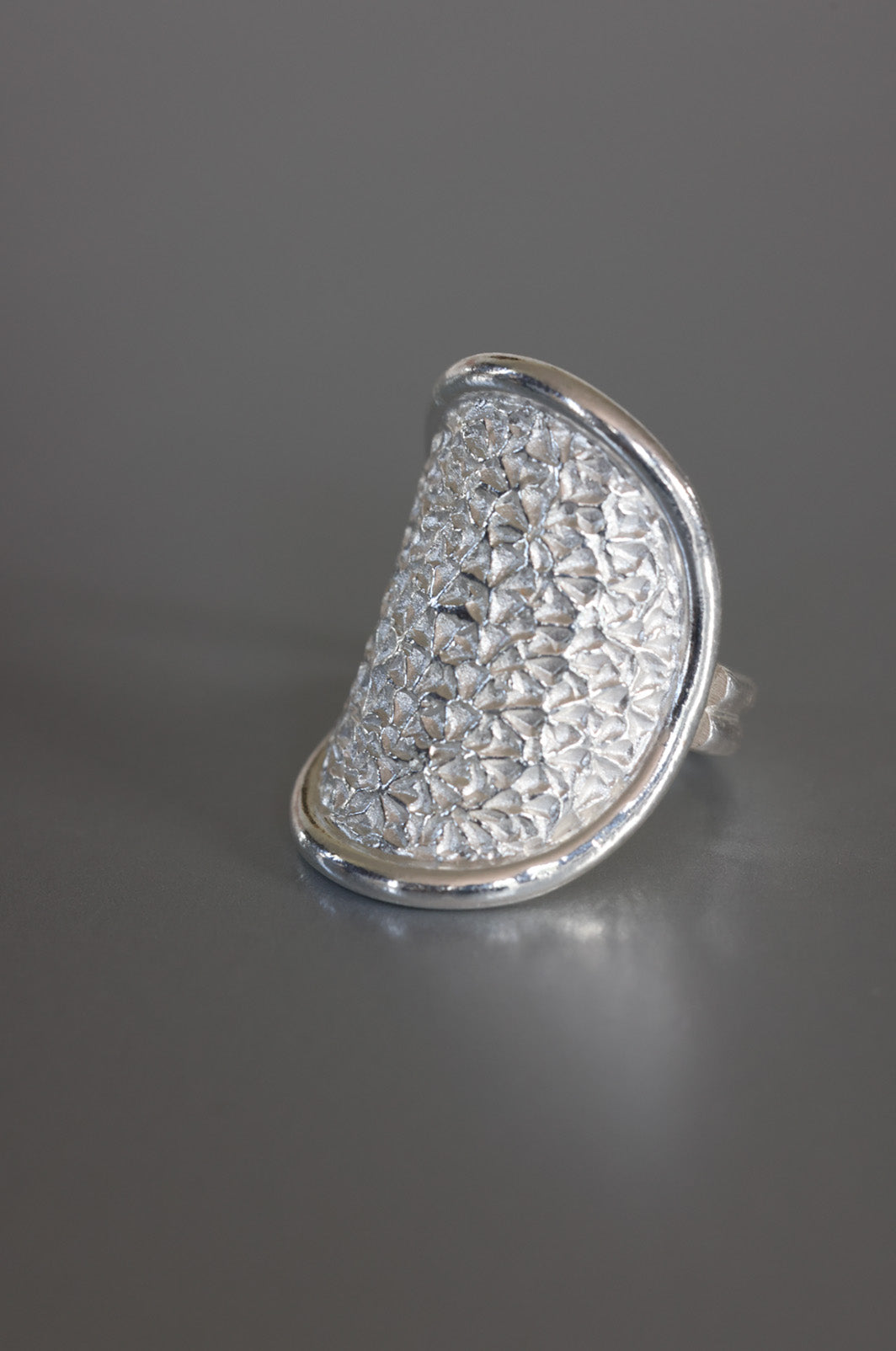 Sterling Silver Coral Ring