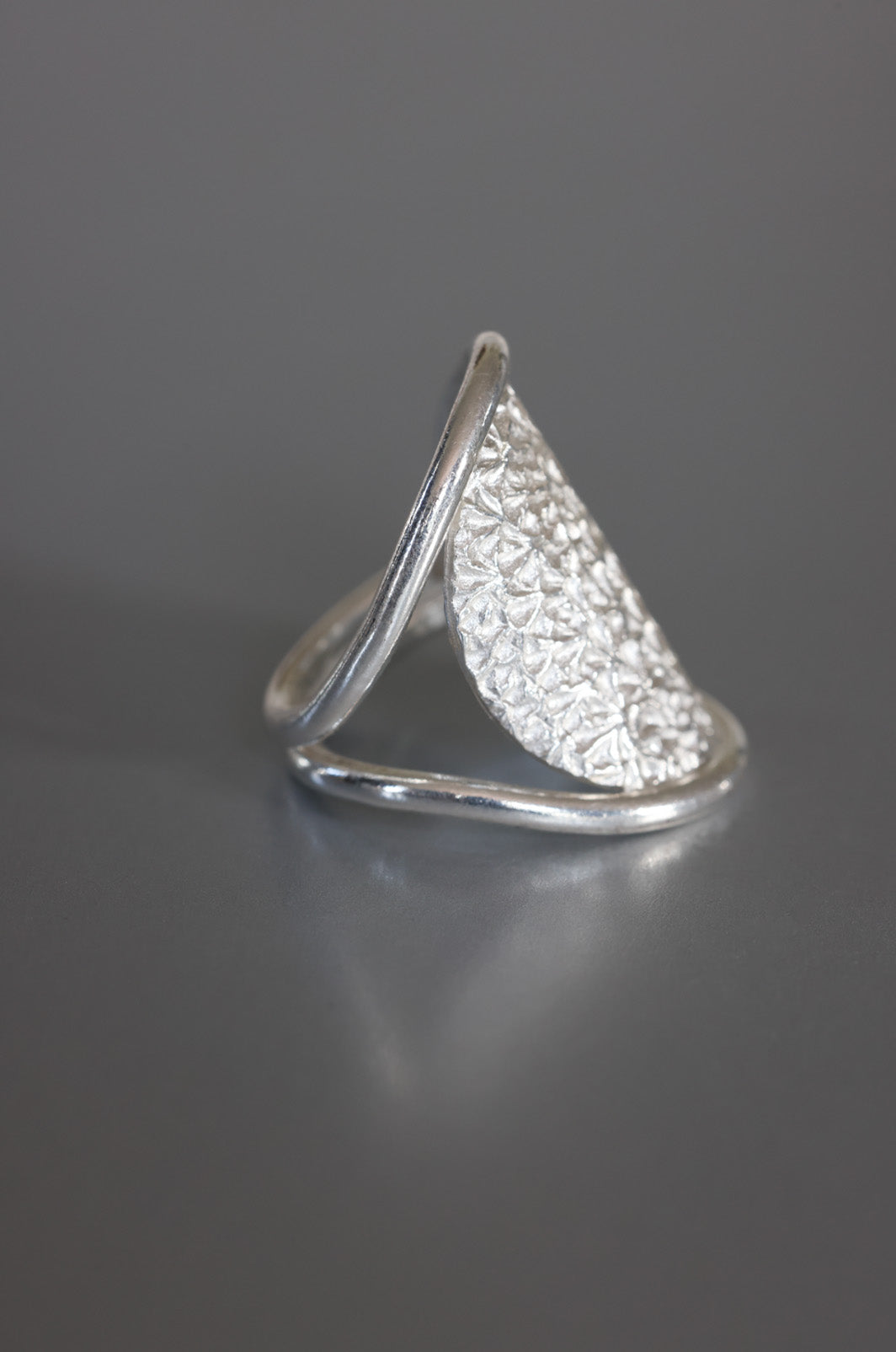 Sterling Silver Coral Ring